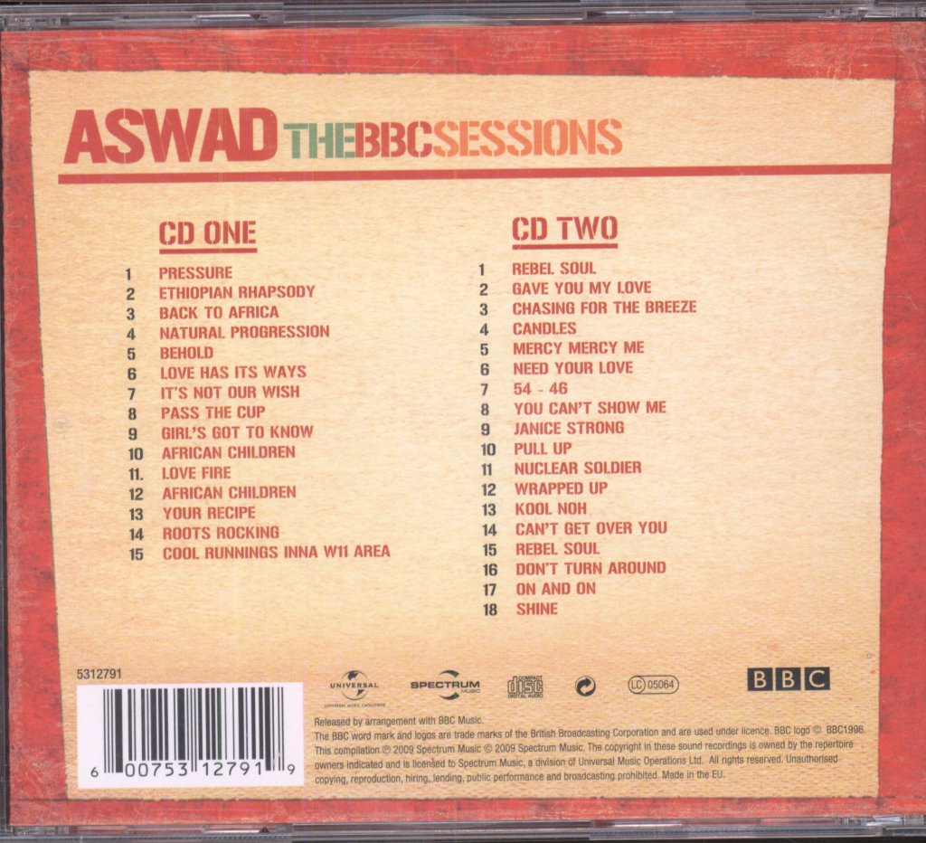Aswad - BBC Sessions - Double Cd