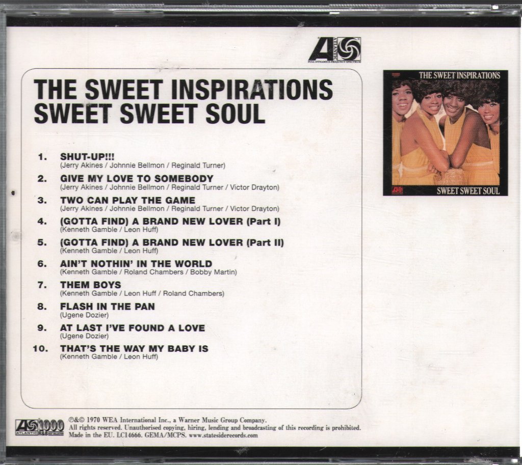 Sweet Inspirations - Sweet Sweet Soul - Cd