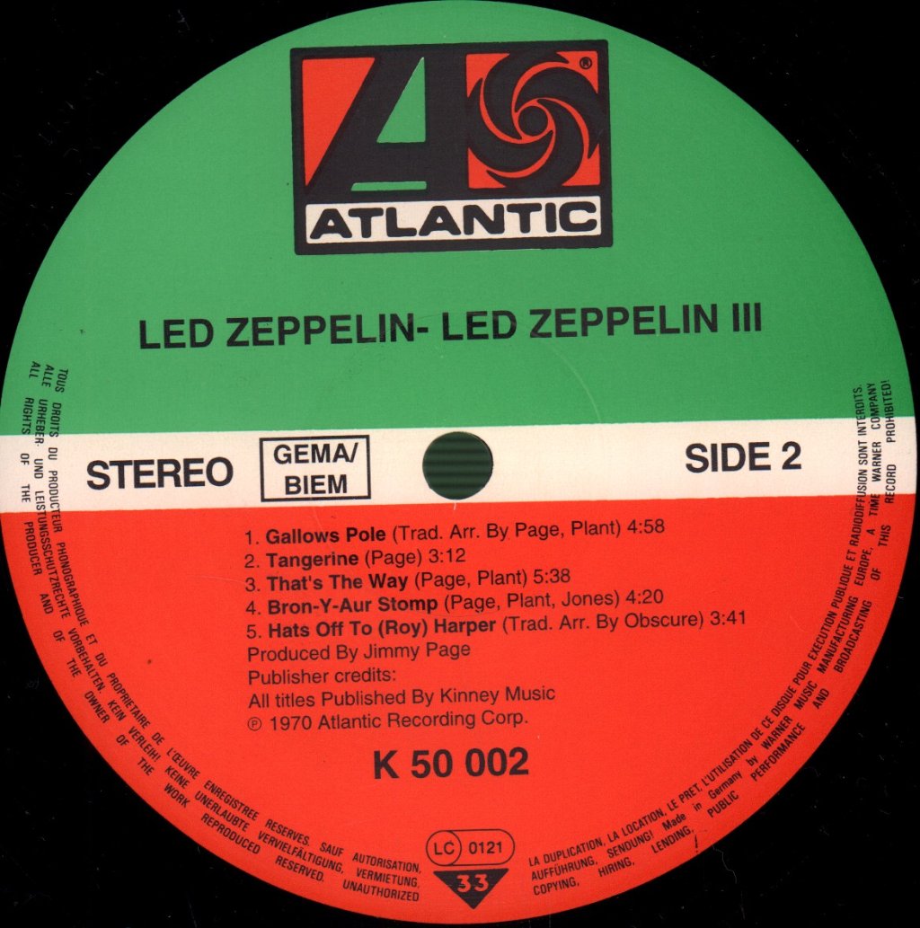 Led Zeppelin - 3 - Lp