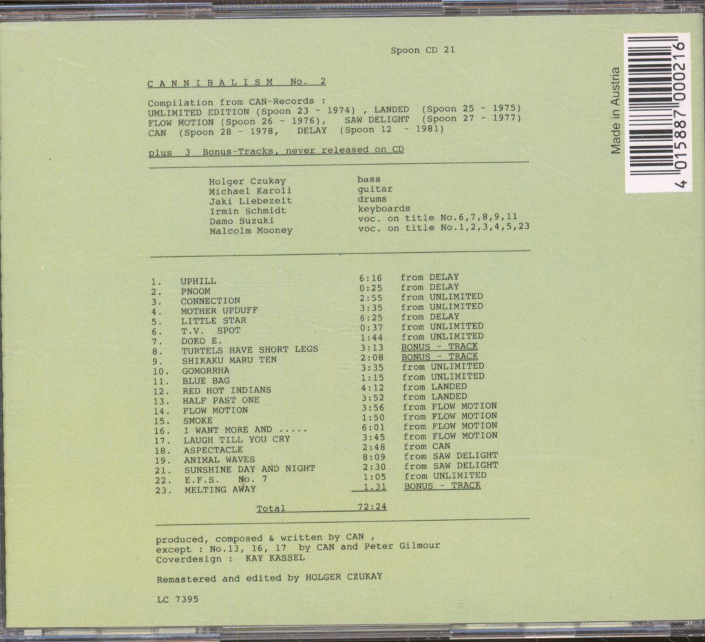 Can - Cannibalism 2 - Cd