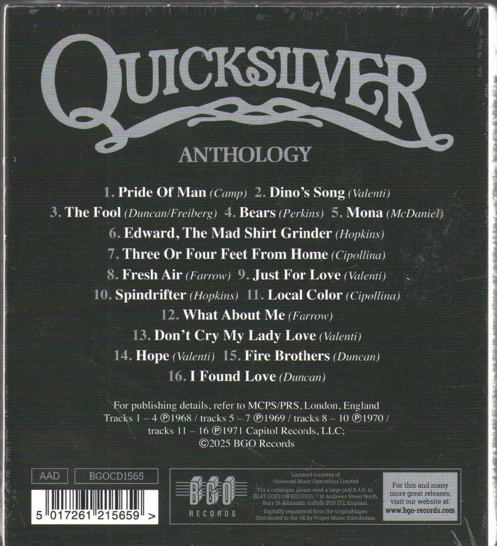 Quicksilver Messenger Service - Anthology - Cd