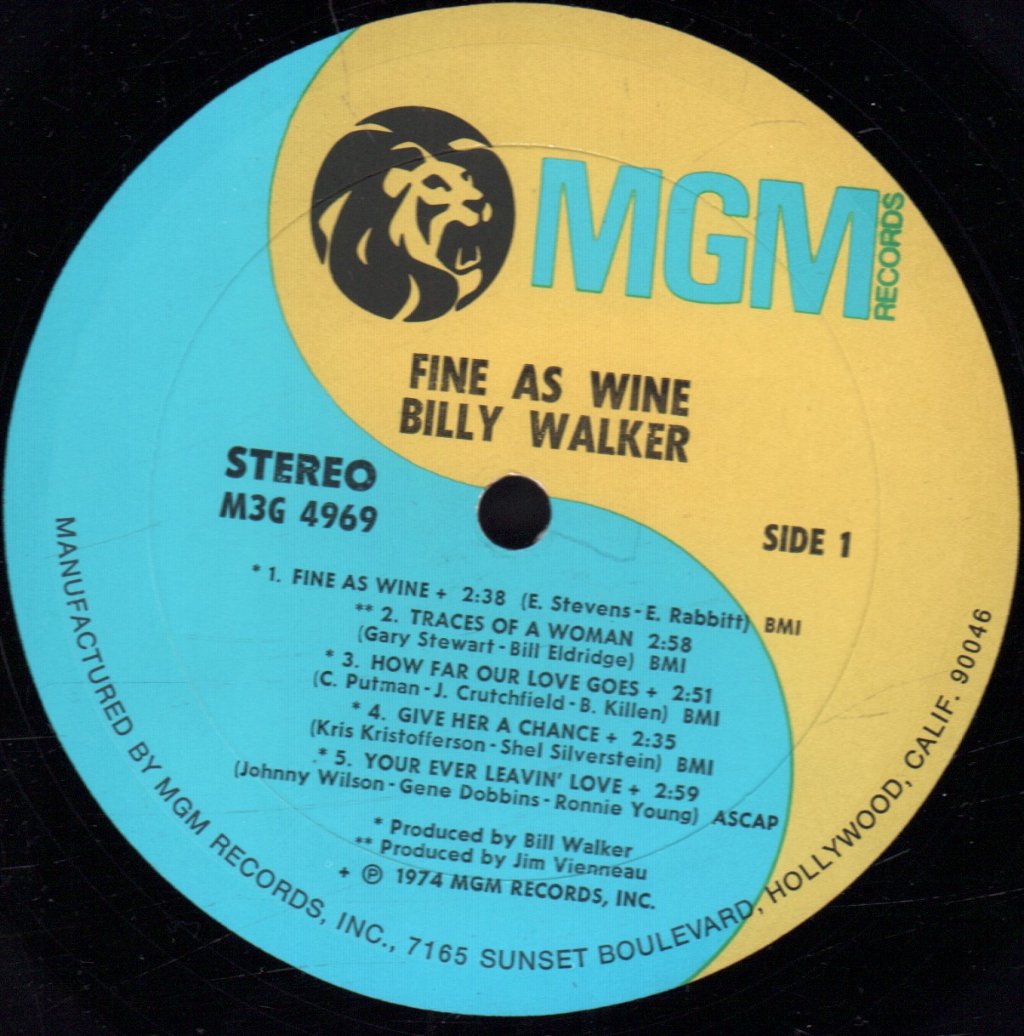 Billy Walker - Fine As Wine - Lp