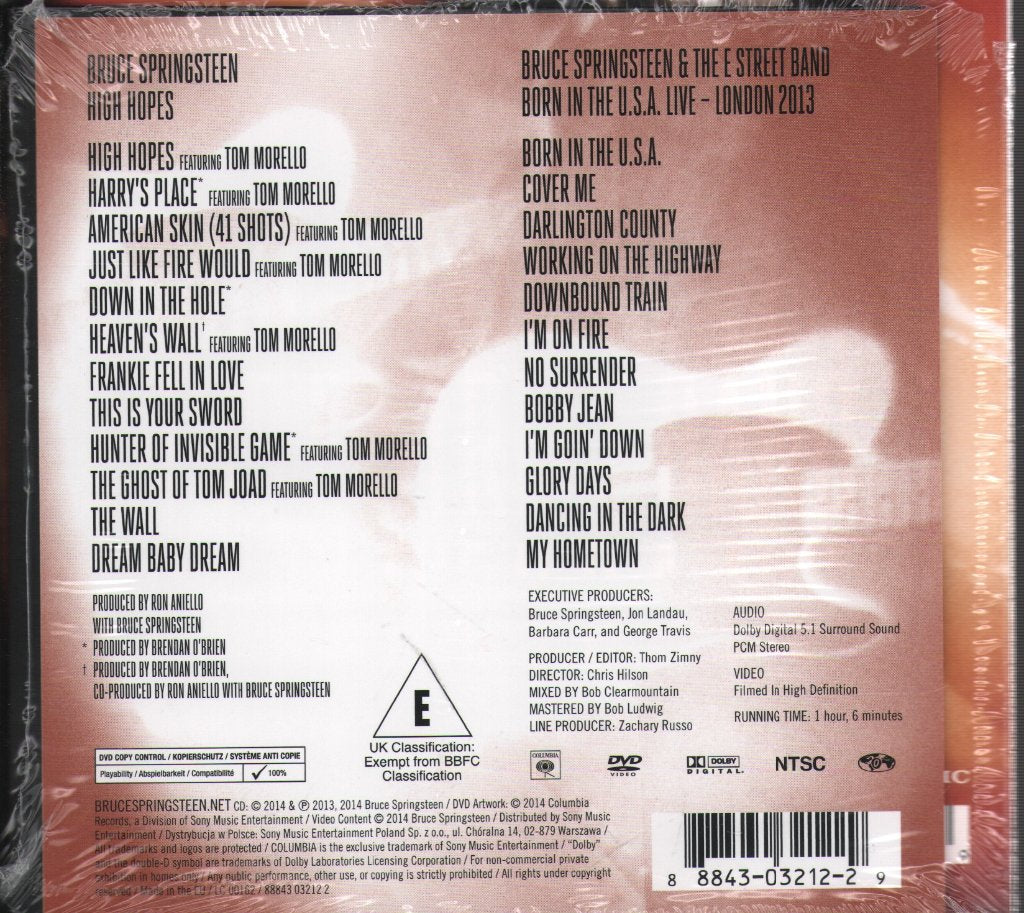 Bruce Springsteen - High Hopes - Cd/Dvd
