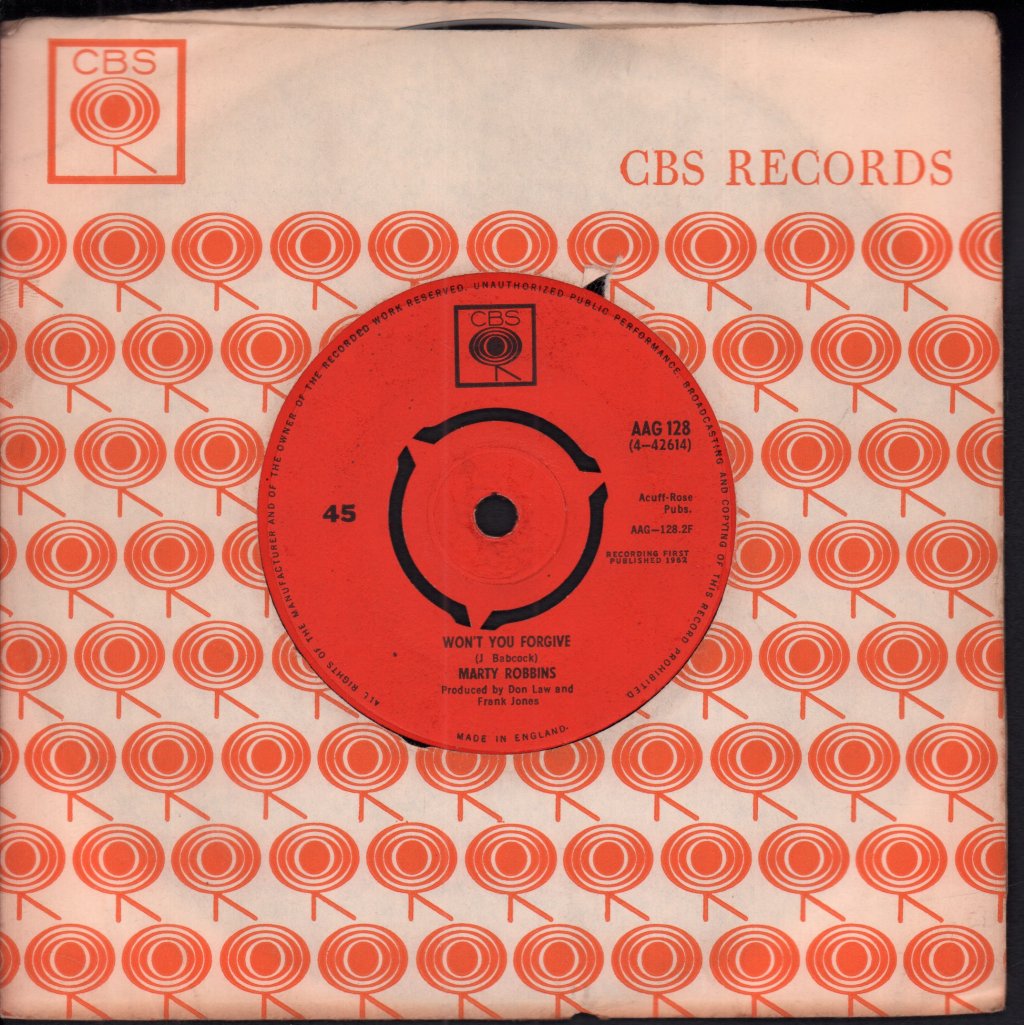 Marty Robbins - Ruby Ann - 7 Inch