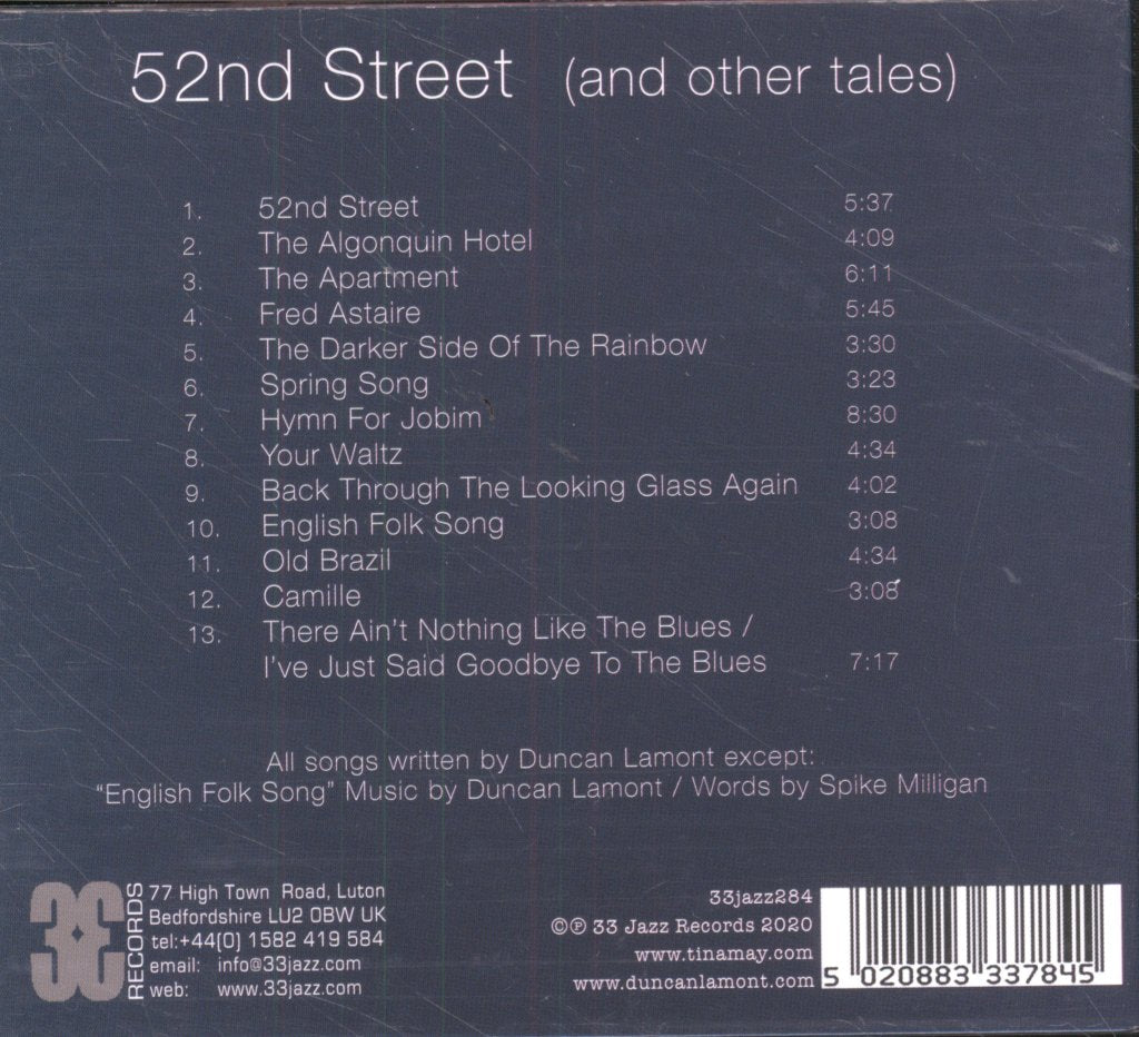 Tina May - 52nd Street (And Other Tales) - Tina May Sings the Songs of Duncan Lamont - Cd