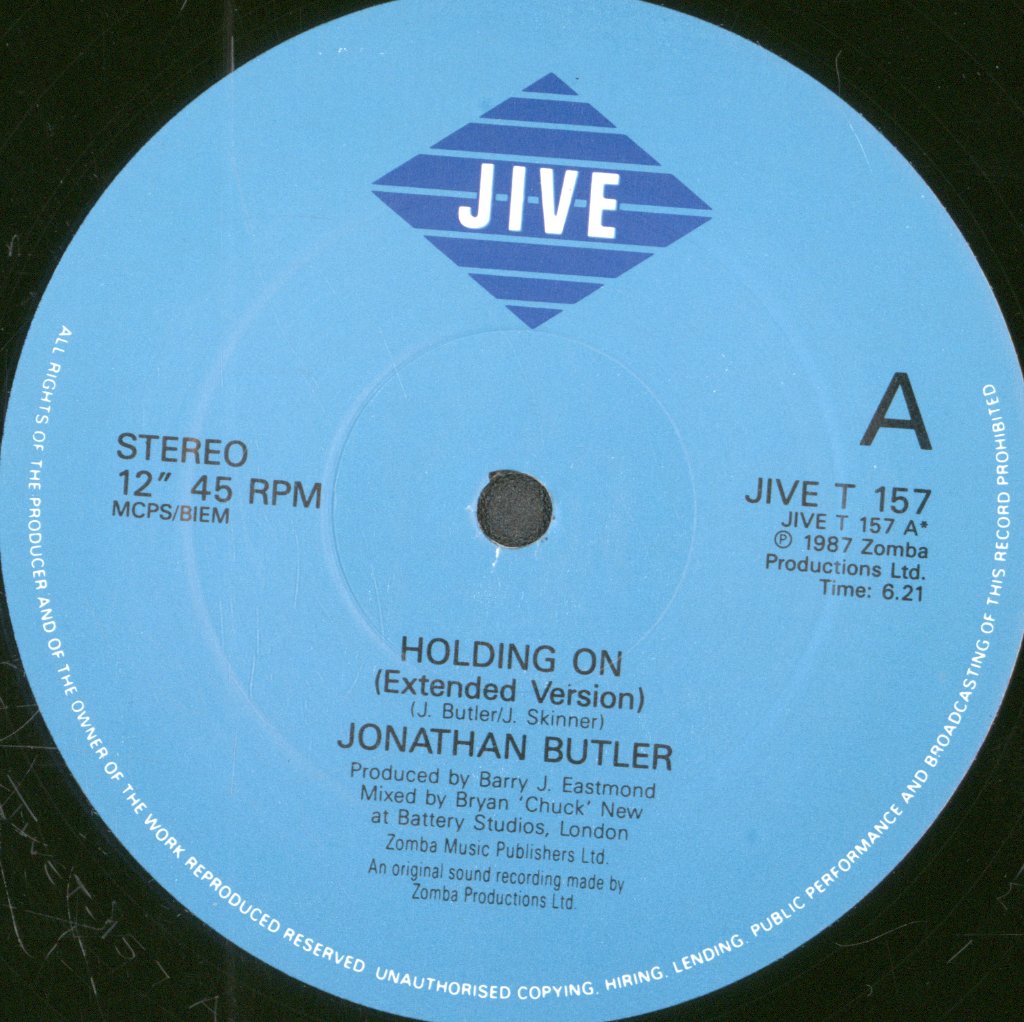 Jonathan Butler - Holding On - 12 Inch