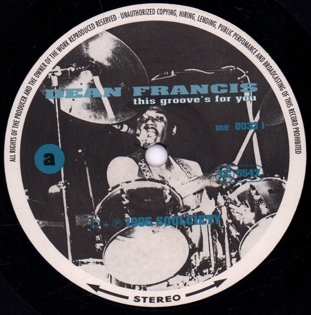 Dean Francis - This Groove's For You - Lp