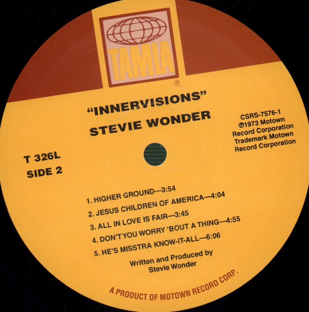 Stevie Wonder - Innervisions - Lp