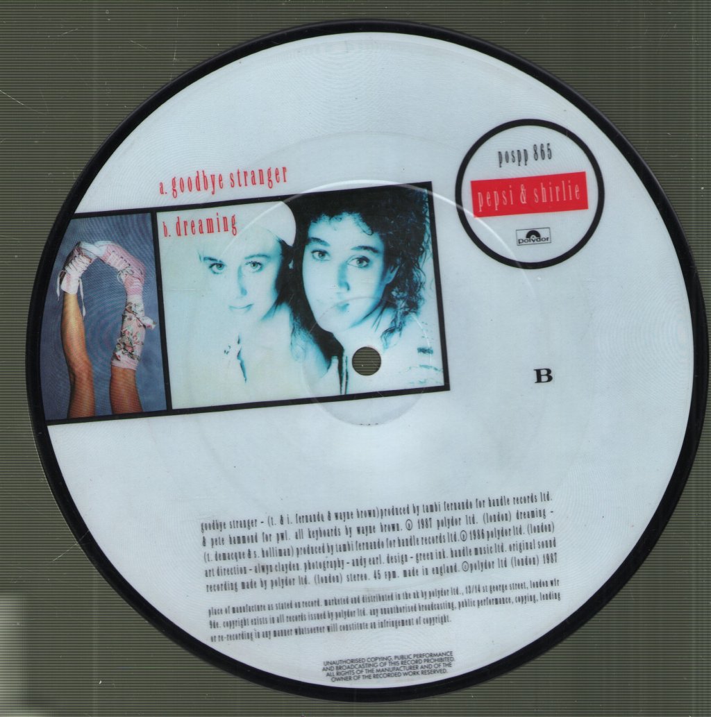 Pepsi And Shirlie - Goodbye Stranger - 7 Inch