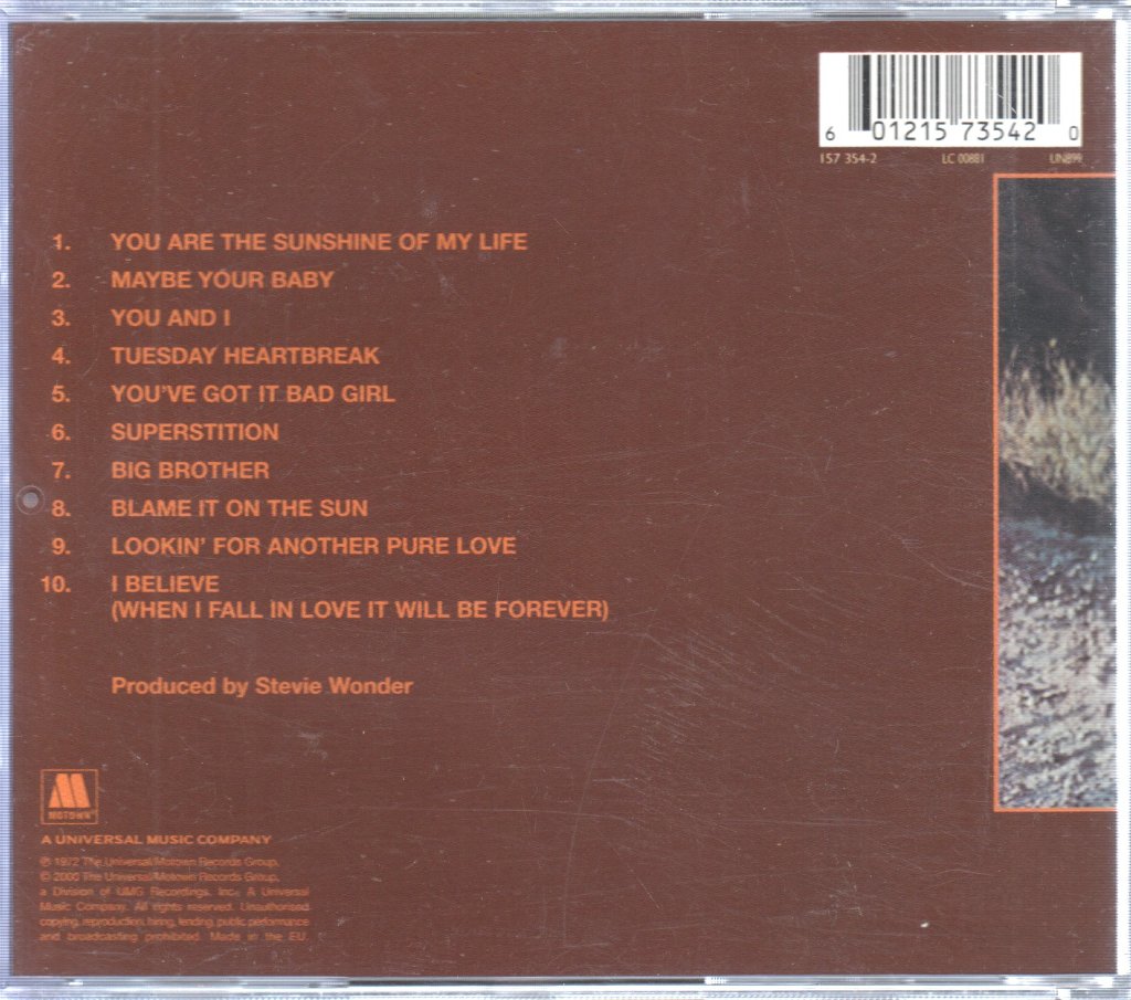 Stevie Wonder - Talking Book - Cd
