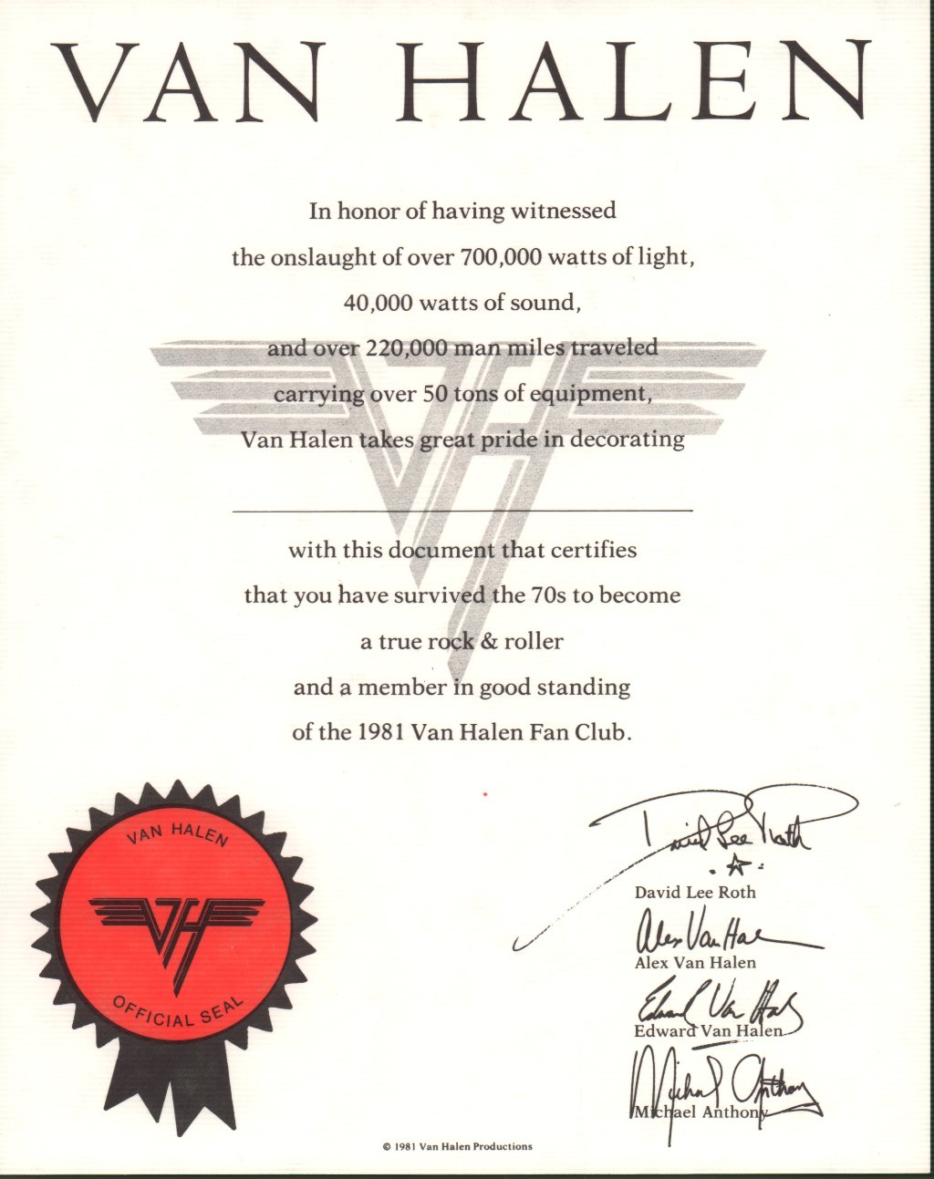 Van Halen - Fair Warning - Lp