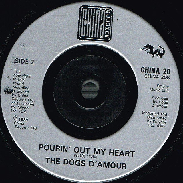 Dogs D'amour - Trail Of Tears - 7 Inch