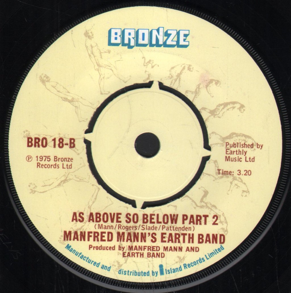 Manfred Mann's Earth Band - Spirits In The Night - 7 Inch