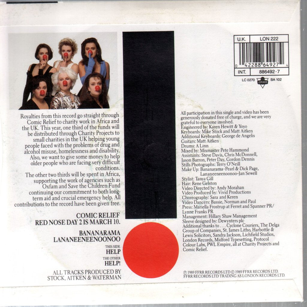 Bananarama - Help - 7 Inch