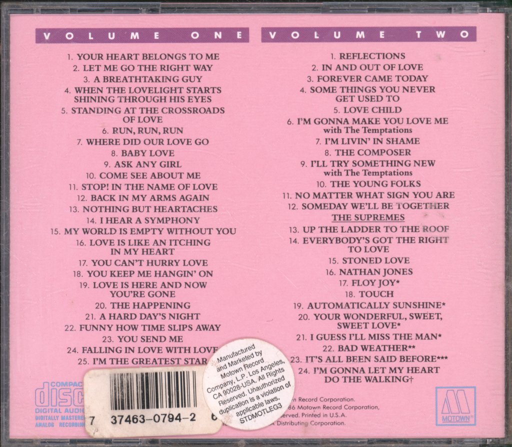 Supremes - Anthology - Double Cd