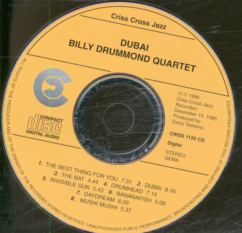 Billy Drummond Quartet - Dubai - Cd