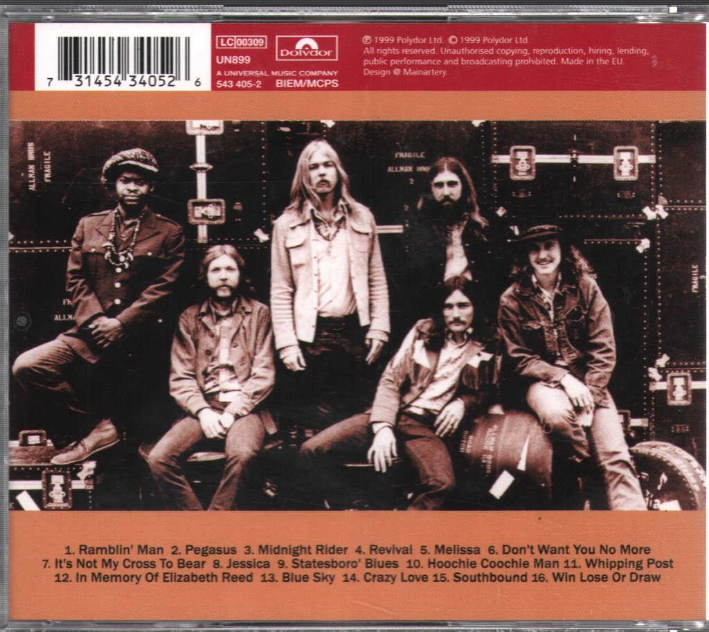 Allman Brothers Band - Classic Allman Brothers - Cd