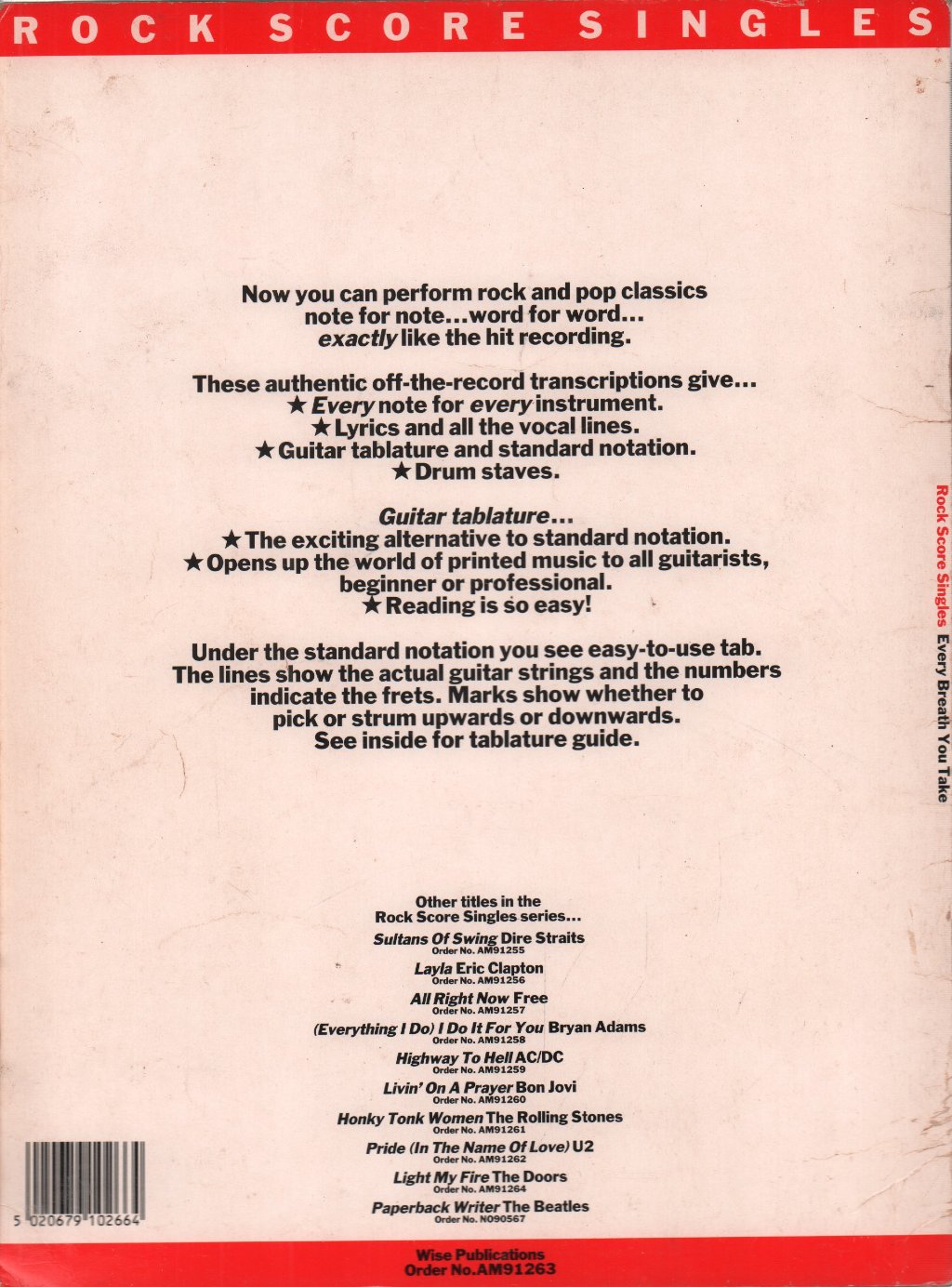 Police - Every Breath You Take - Sheet Music