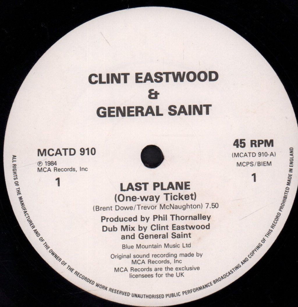 Clint Eastwood And General Saint - Last Plane - 12 Inch