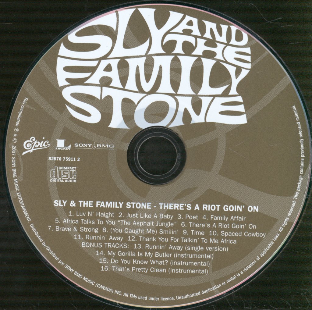 Sly & The Family Stone - There's A Riot Goin' On - Cd