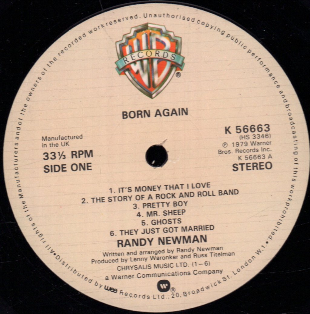 Randy Newman - Born Again - Lp
