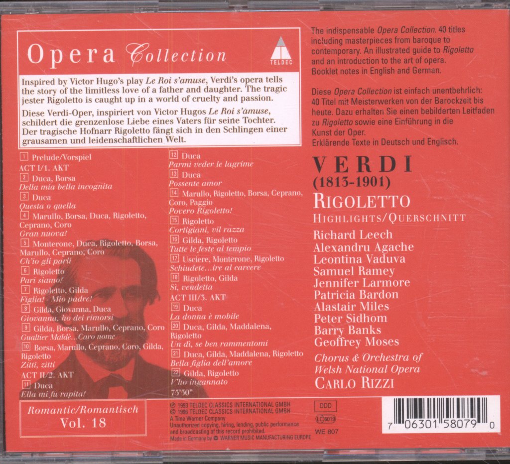 Chorus And Orchestra Of Welsh National Opera, Carlo Rizzi - Verdi - Rigoletto - Cd