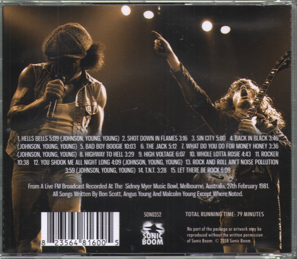 AC/DC - Back Home With Brian (Melbourne Broadcast 1981) - Cd