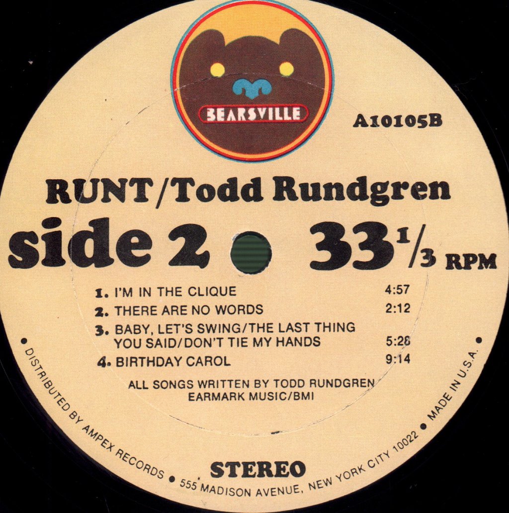 Todd Rundgren - Runt - Lp