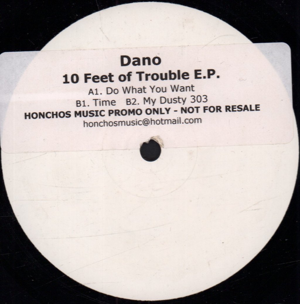 Dano - 10 Feet Of Trouble EP - 12 Inch