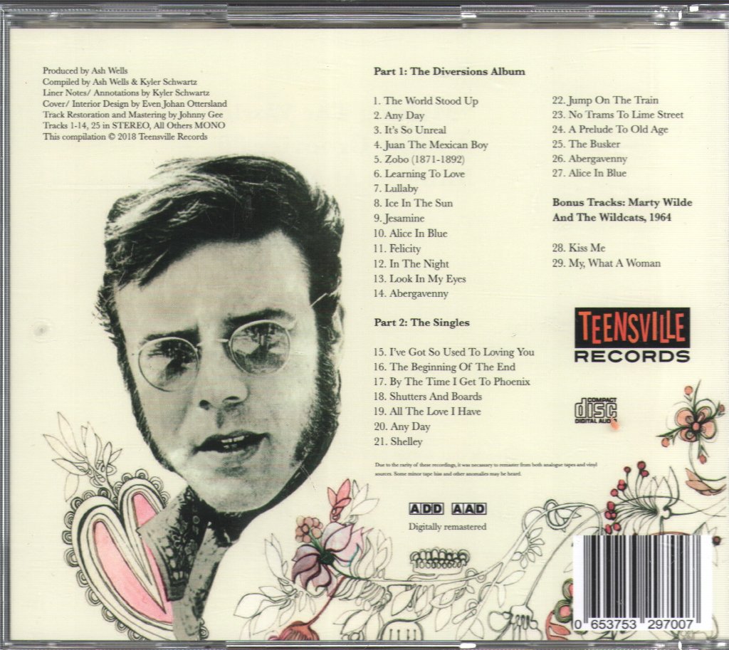 Marty Wilde - Abergavenny: The Philips Pop Years 1966-1971 - Cd