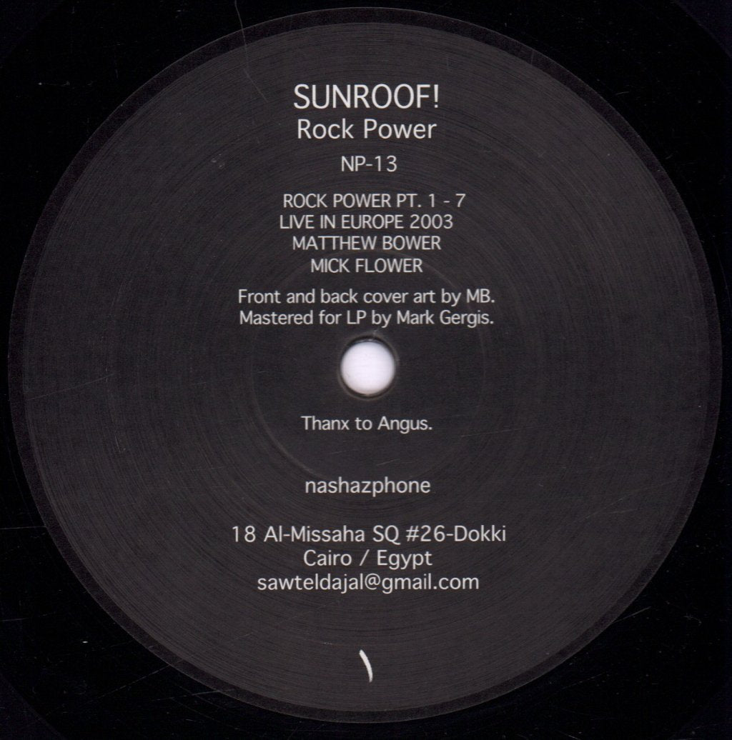 Sunroof - Rock Power - Lp