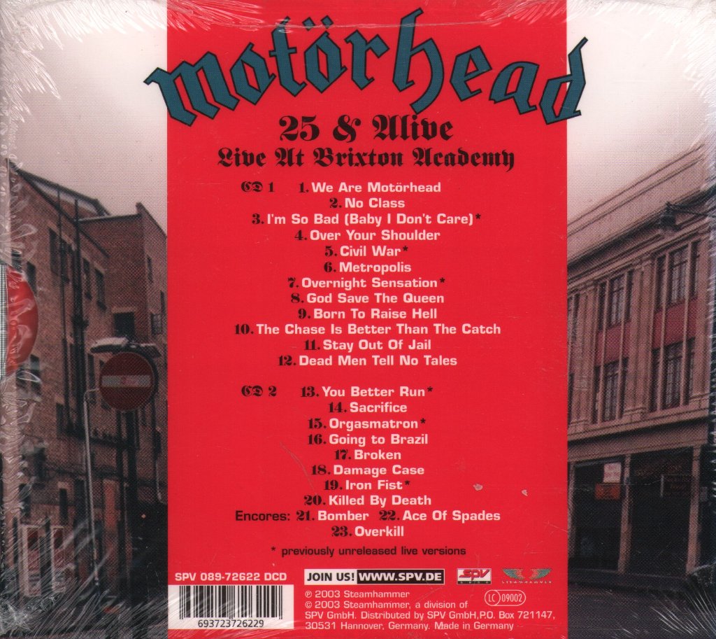 Motorhead - Live At Brixton Academy - Double Cd