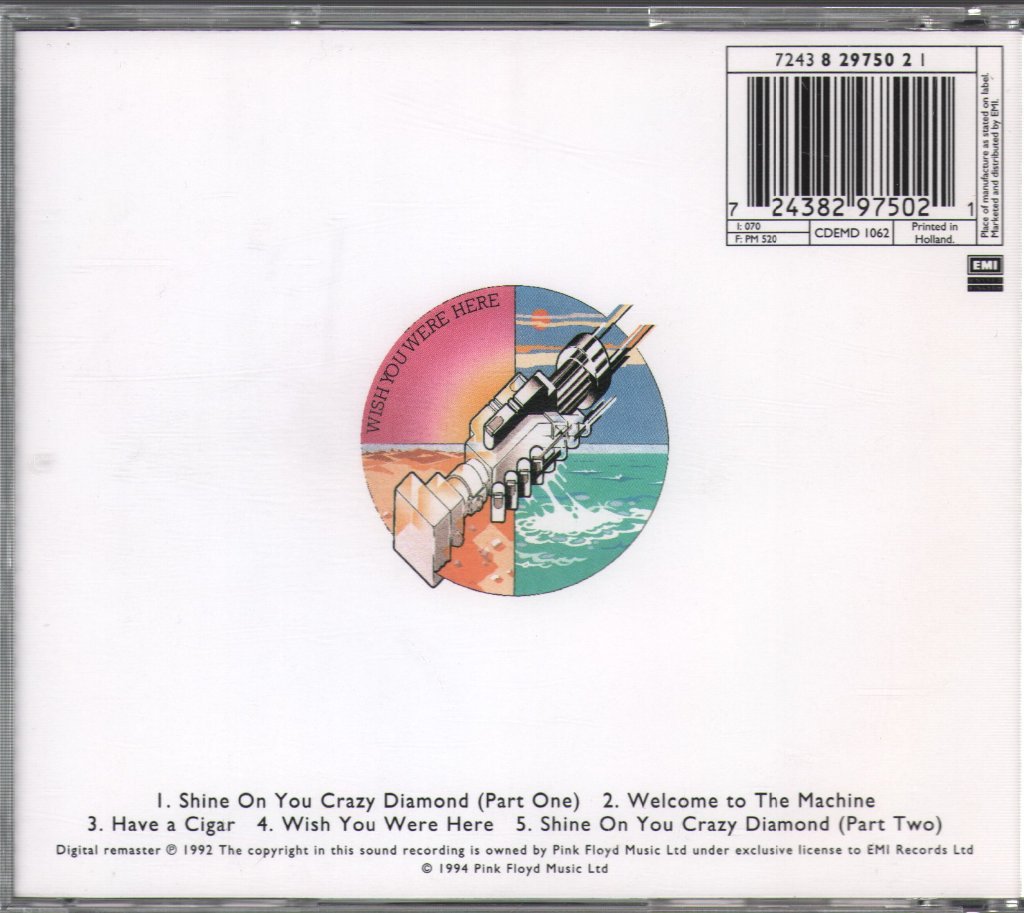 Pink Floyd - Wish You Were Here - Cd