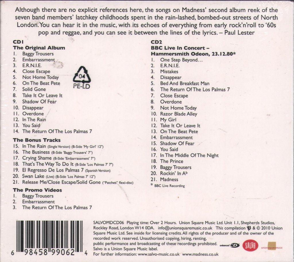 Madness - Absolutely - Cd