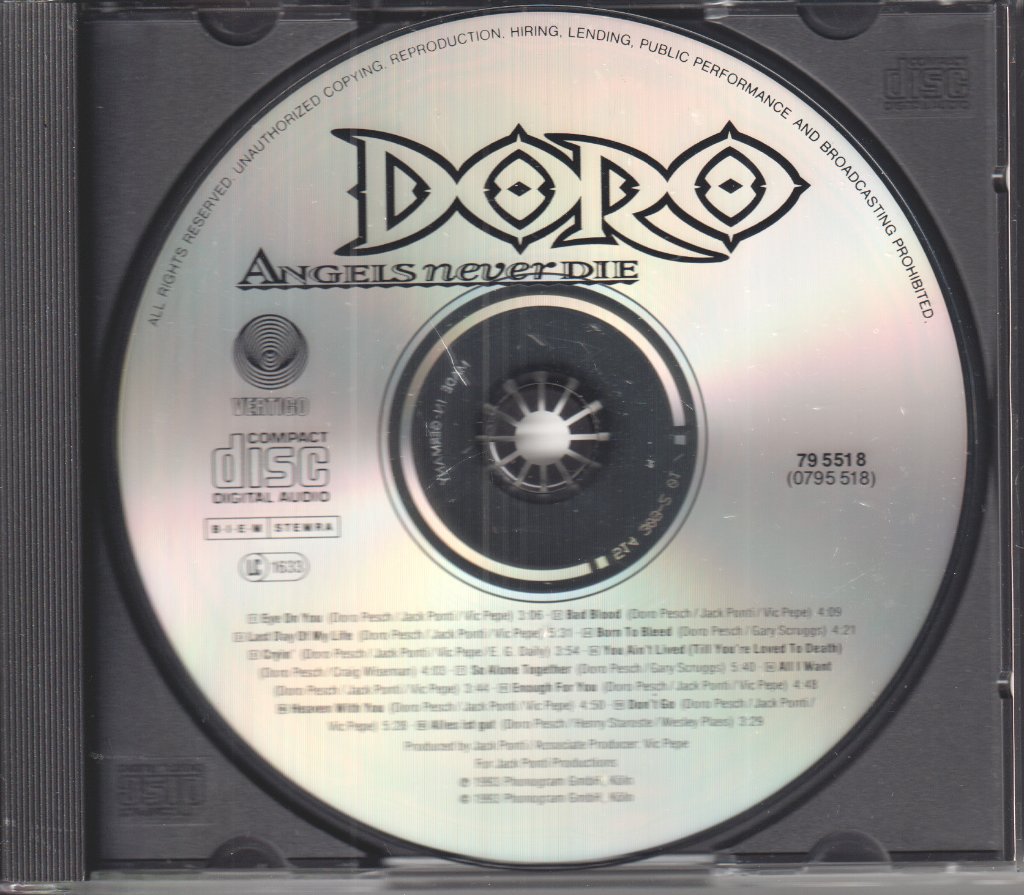 Doro - Angels Never Die - Cd