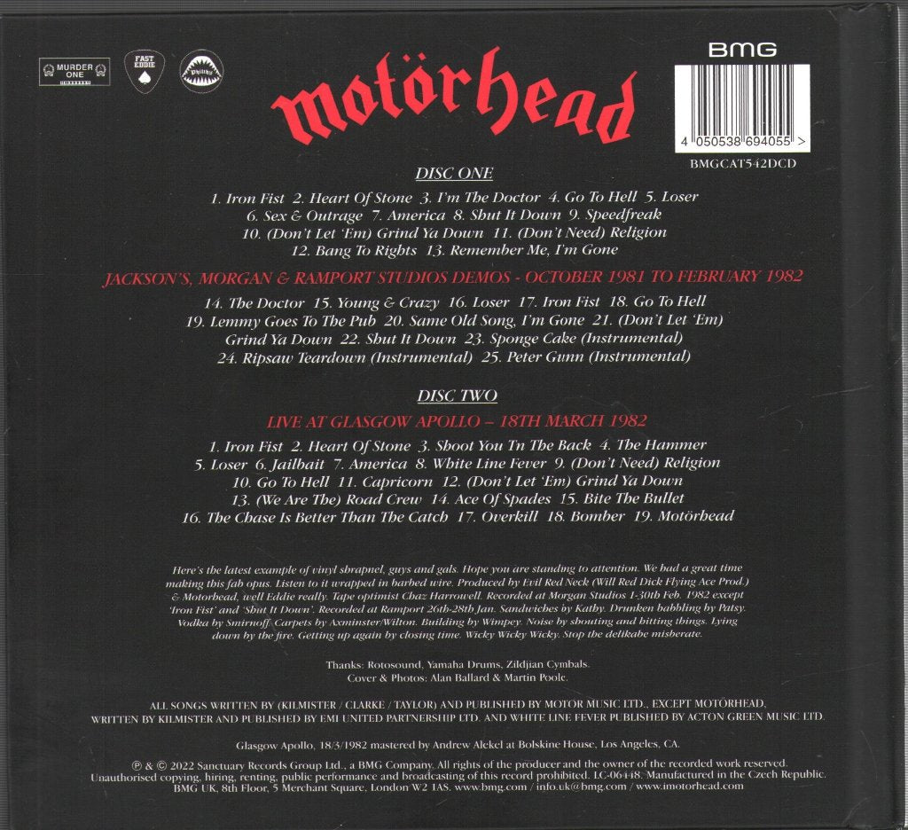 Motorhead - Iron Fist (40th Anniversary Edition) - Double Cd