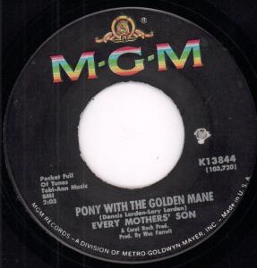 Every Mother's Son - Pony With The Golden Mane - 7 Inch