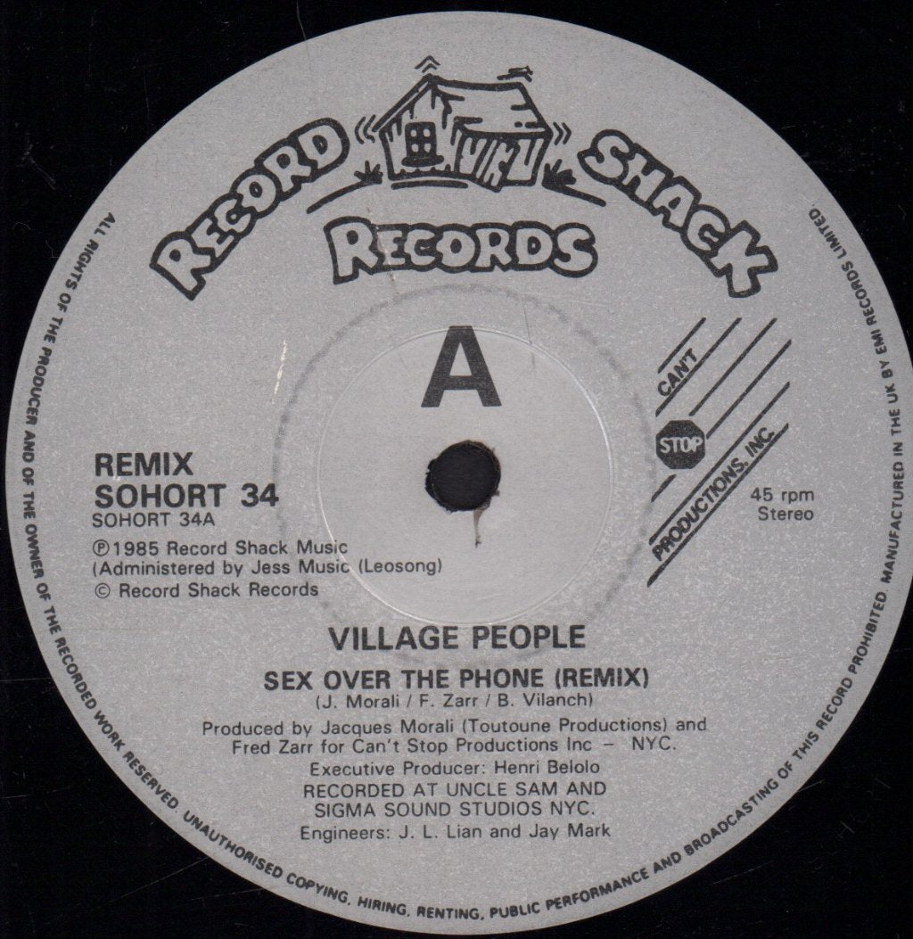 Village People - Sex Over The Phone - 12 Inch