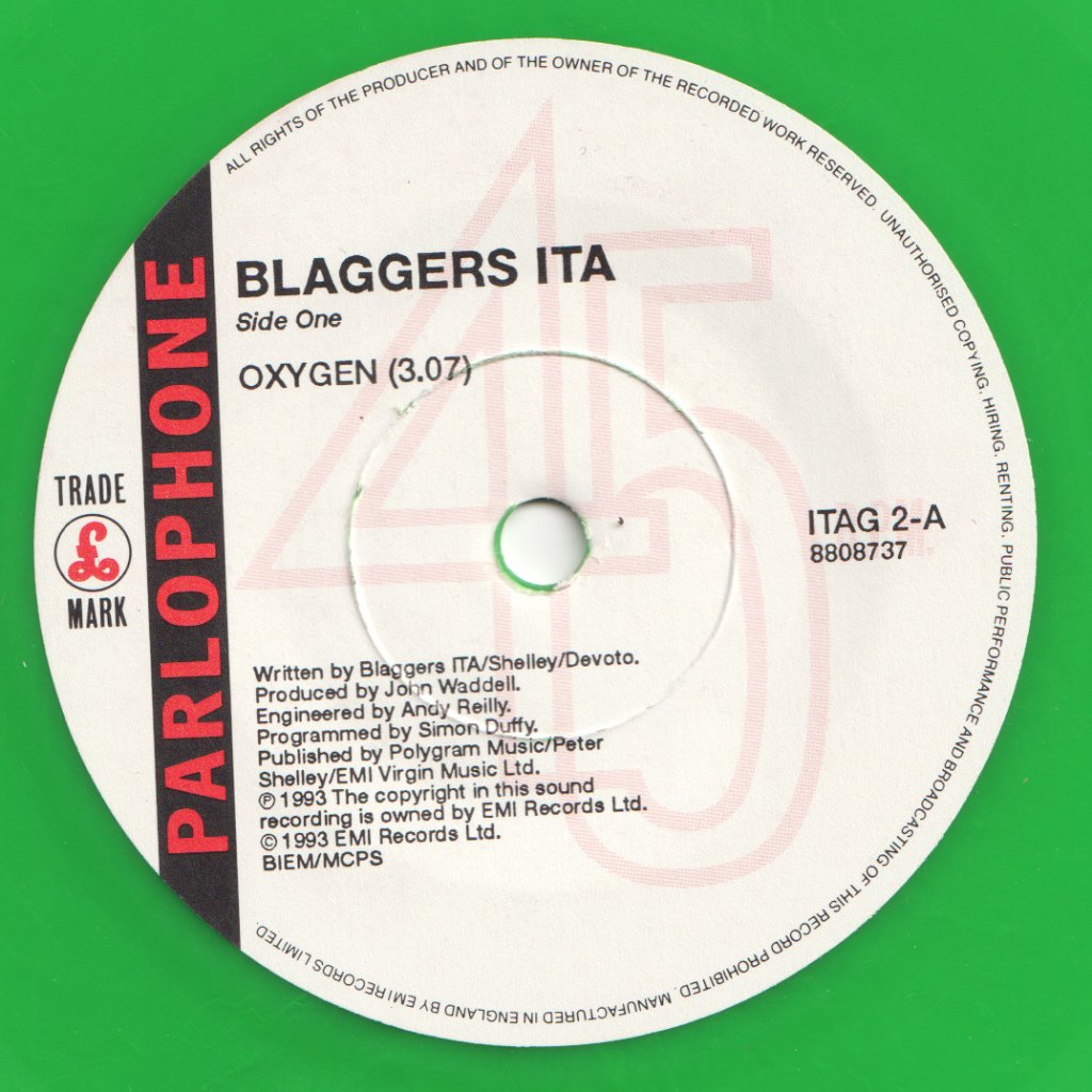 Blaggers Ita - Oxygen - 7 Inch