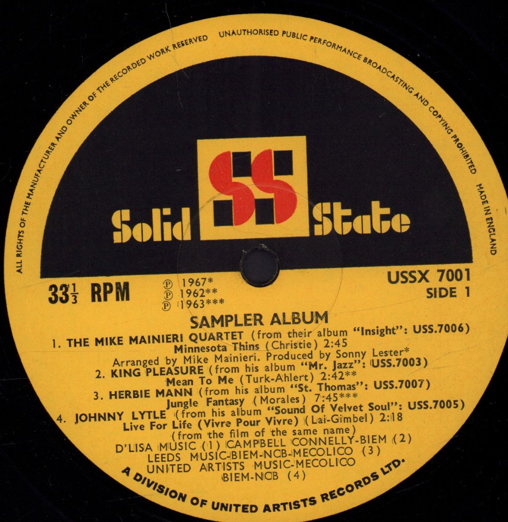Solid State - Sampler Album - Lp