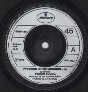 Faron Young - It's Four In The Morning - 7 Inch