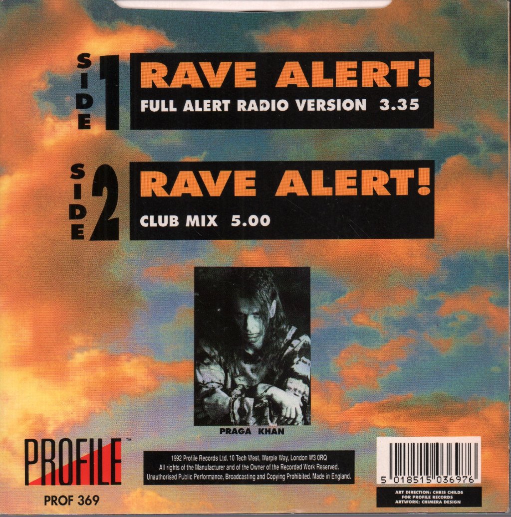 Praga Khan - Rave Alert - 7 Inch