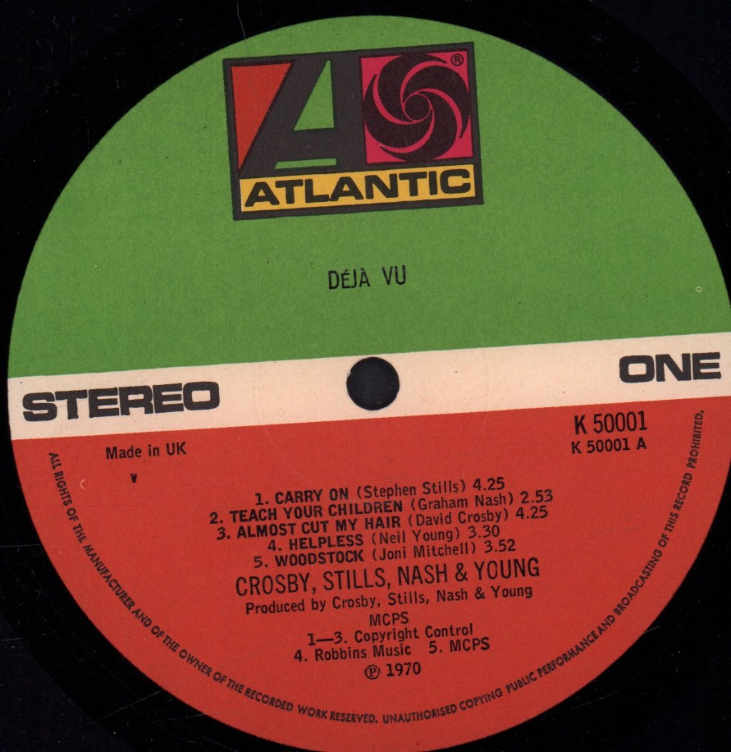 Crosby Stills Nash And Young - Deja Vu - Lp