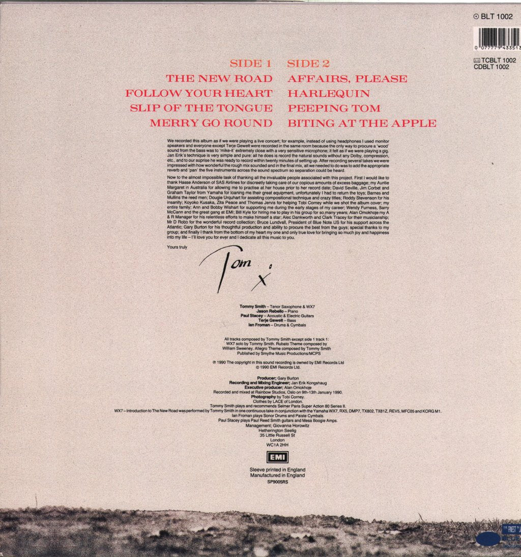 Tommy Smith - Peeping Tom - Lp