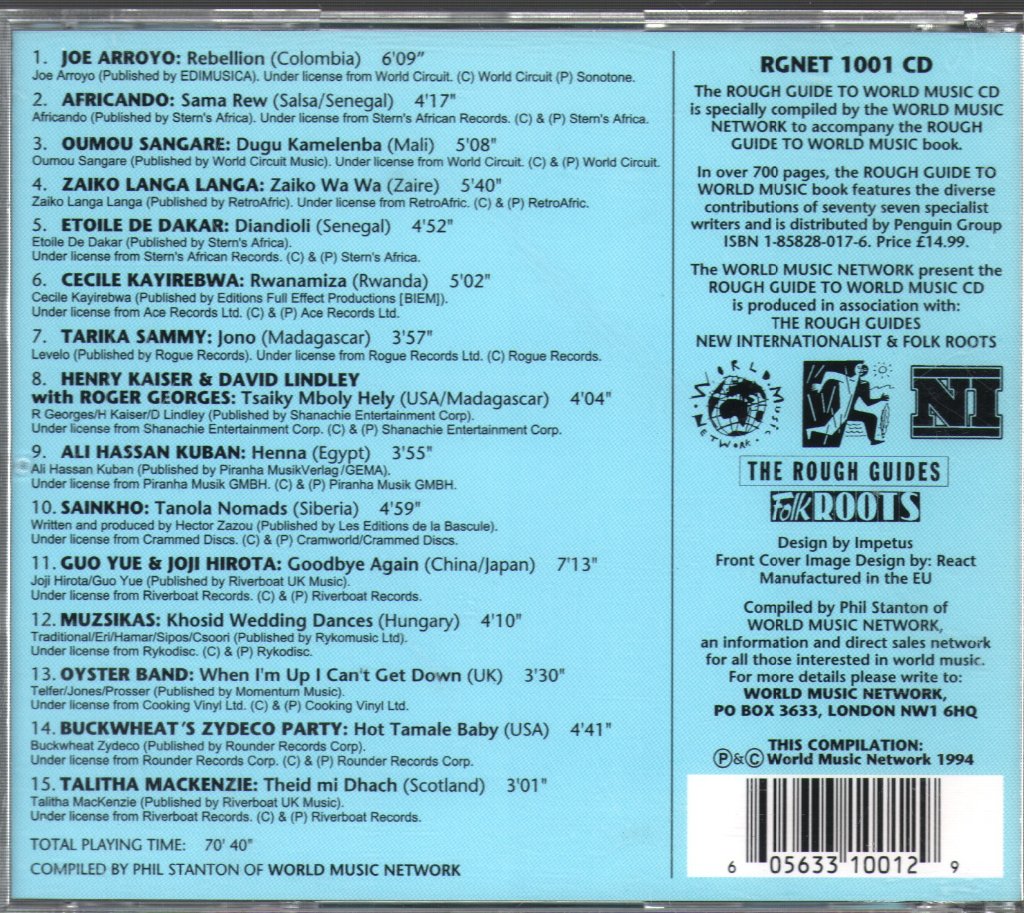 Various Artists - Rough Guide To World Music - Cd