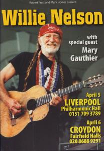 Willie Nelson - Robert Pratt And Mark Howes Present - Flyer