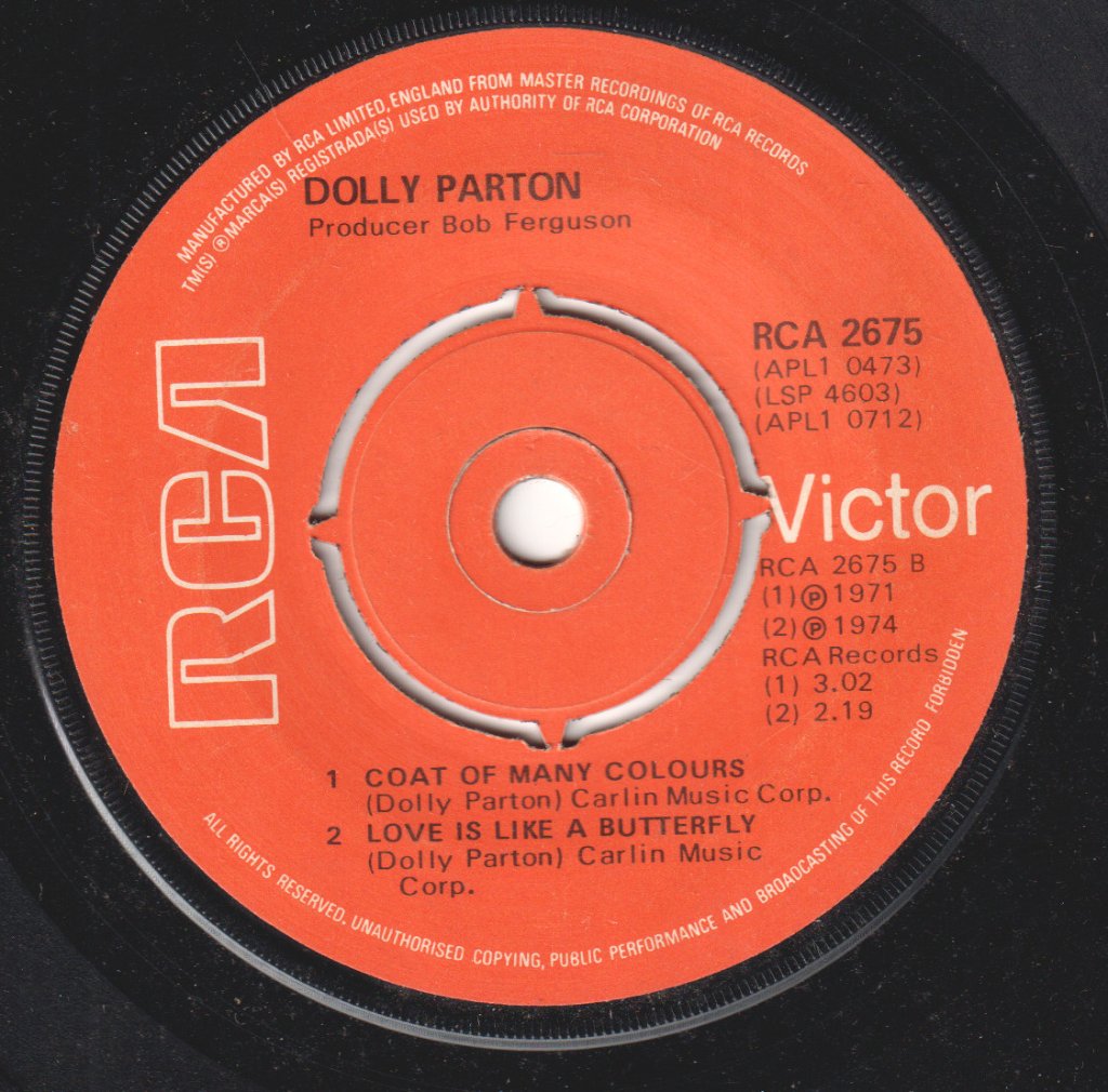Dolly Parton - Jolene - 7 Inch