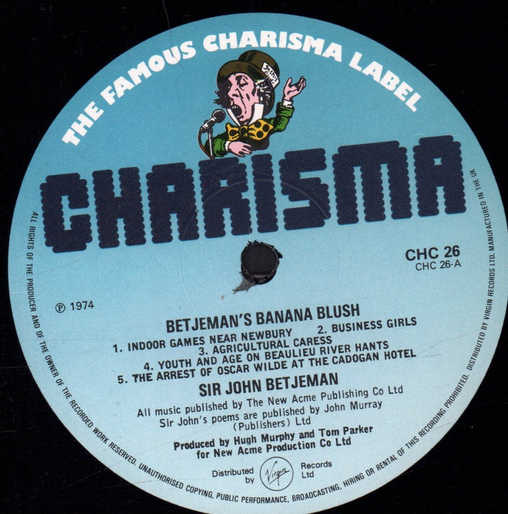 John Betjeman - Betjeman's Banana Blush - Lp