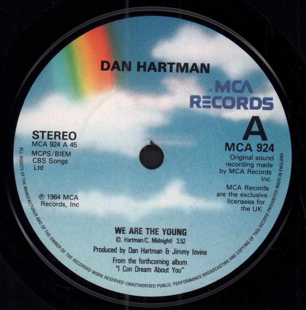 Dan Hartman - We Are The Young - 7 Inch