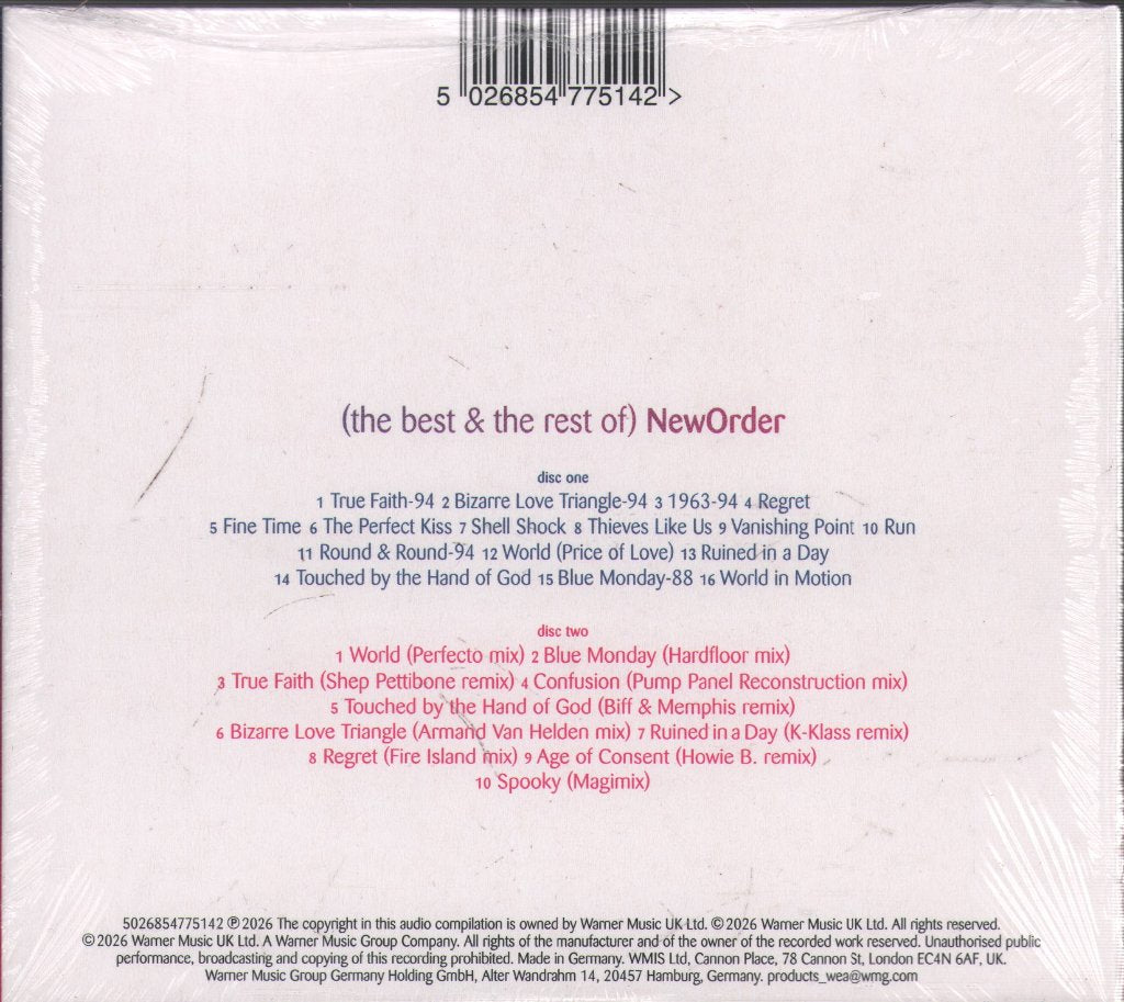 New Order - Best & The Rest Of New Order - Double Cd